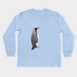 King Penguin (Back profile) Kids Long Sleeve T-Shirt